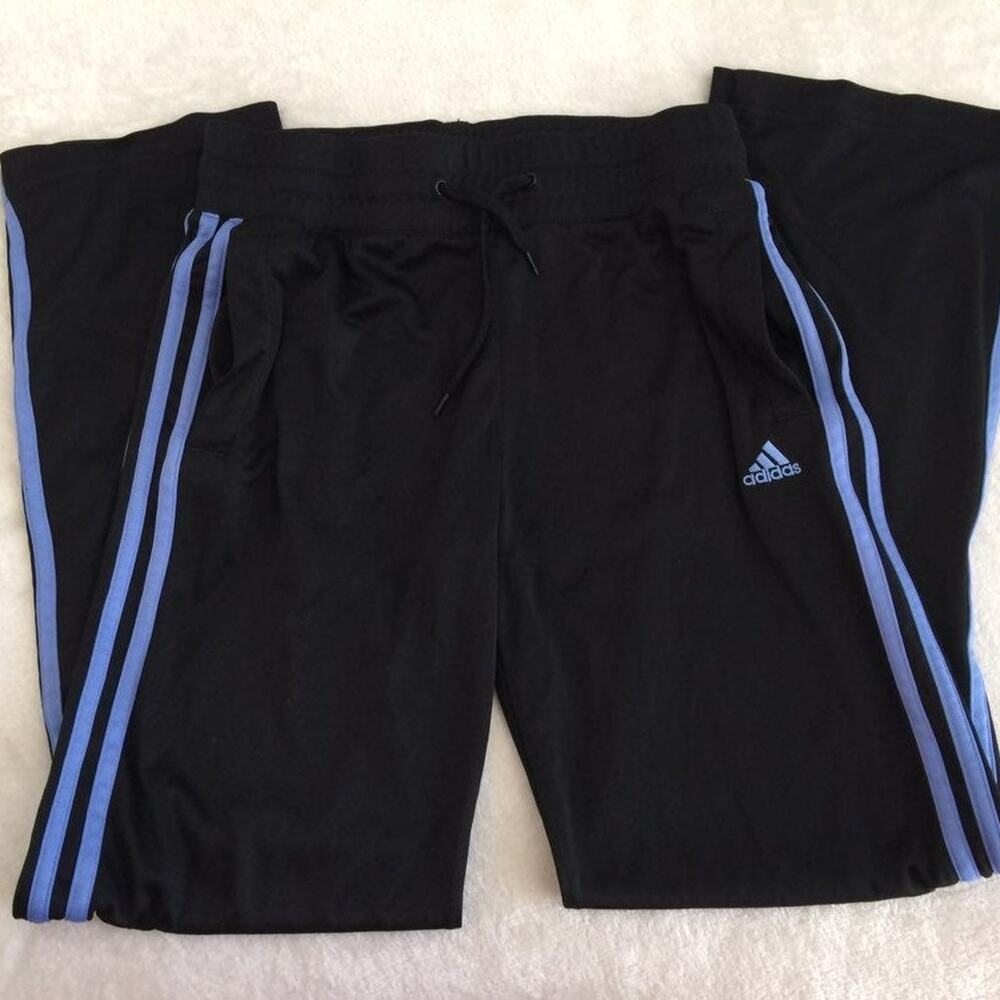 Adidas Clima365 Climacool Training Pants Black Small Rare 3‑Stripe Elastic Waist